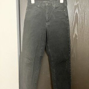 AMERICAN EAGLE BLACK CORDUROY PANTS